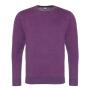 AWDis Washed Sweatshirt, Washed Purple, XXL, Just Hoods