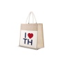 Jute (strand)tas - Combi