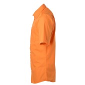 Men's Shirt Shortsleeve Poplin - orange - 4XL