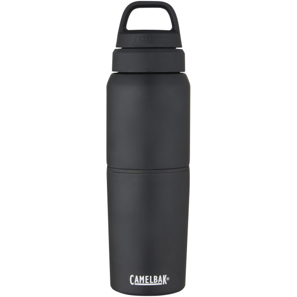 CamelBak® MultiBev vacuum insulated stainless steel 500 ml bottle and 350 ml cup - Solid black