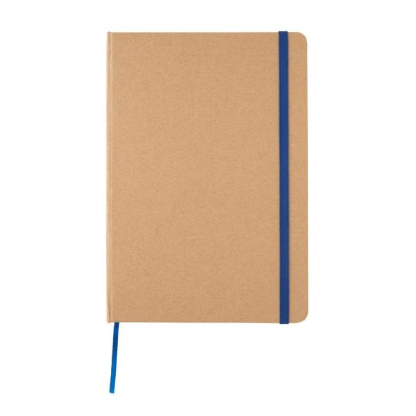 A5 recycled kraft notebook, blue