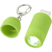 Avior rechargeable LED USB keychain light - Lime green