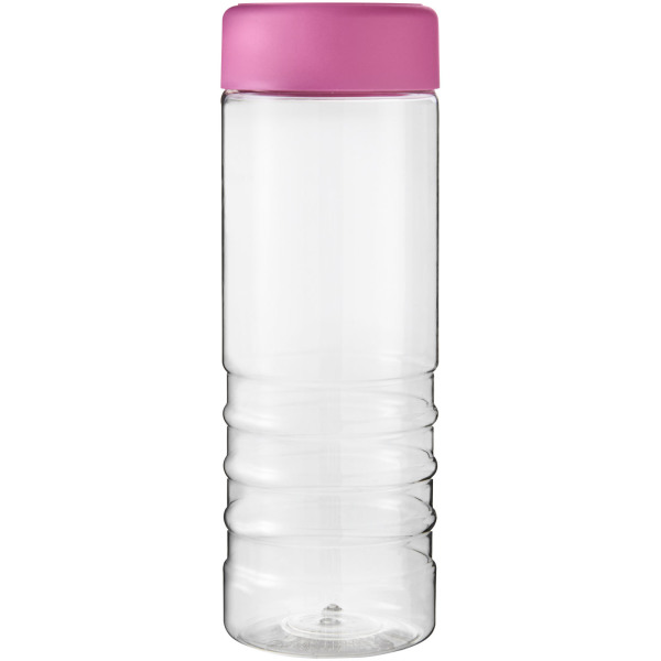 H2O Active® Treble 750 ml screw cap water bottle - Transparent/Pink