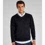 Arundel Cotton Acrylic V Neck Sweater, Black, 3XL, Kustom Kit