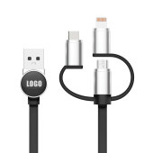 3 in 1 Logo Cable - black 3 in 1 Logo Cable - black