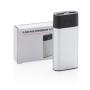 4.000 mAh powerbank met digitaal display, zilver