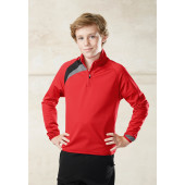 Kindertrainingsweater Met Ritskraag Sporty Red / Black / Storm Grey 6/8 jaar