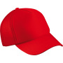 5 Panel Polyester Mesh Cap rood