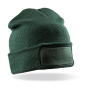 Double Knit Printers Beanie - Bottle Green - One Size