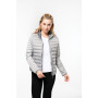 Ladies' lightweight hooded padded jacket Marl Silver M
