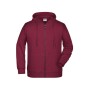 Men's Zip Hoody - burgundy-melange - 5XL