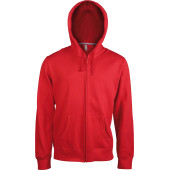 Hooded Sweater Met Rits Red XS