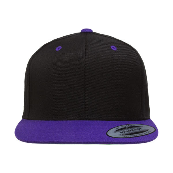 Classic Snapback 2-Tone Cap - Black/Purple - One Size