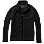Brossard fleece heren jas met ritssluiting - Zwart - XL