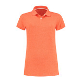L&S Polo Heather Mix SS for her heather orange XL