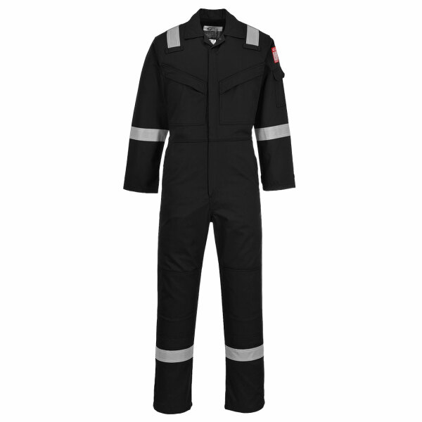 Flame Resistant Anti-Static Coverall 350g Black