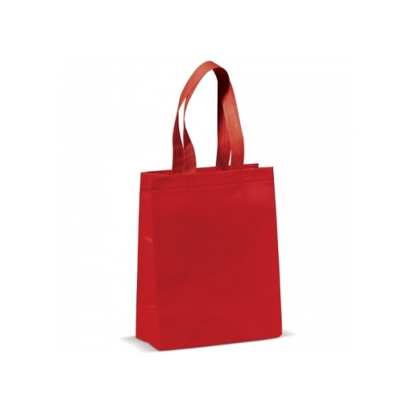 Carrier bag laminated non-woven small 105g/m² - Red