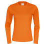 T-Shirt Long Sleeve Lady Orange L (GOTS)