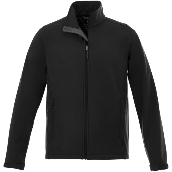 Maxson men's softshell jacket - Solid black - XS