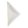 J.H&F Handkerchief White/Yellow One size