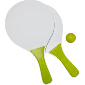 Houten strand tennisset Eliza rood