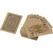 Gerecycled papieren speelkaarten Andreina bruin
