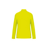 Sportshirt met lange mouwen ¼ rits voor heren Fluorescent Yellow XL