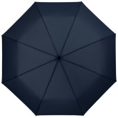Wali 21" hopfällbart automatiskt paraply - Marinblå