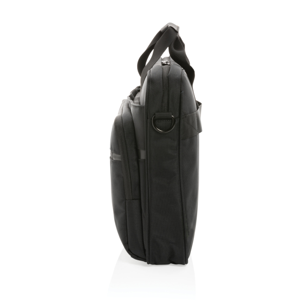 Swiss Peak AWARE™ RPET Voyager 15.6" laptop bag, black