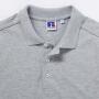 Men's Fitted Stretch Polo, Light Oxford, 3XL, RUS