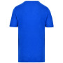 Bio T-shirt kraag met onafgewerkte rand korte mouwen Ocean Blue Heather S