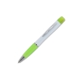 Ball pen Hawaii with tri-colour highlighter - White / Light green