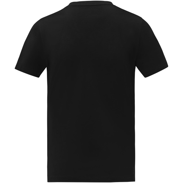 Somoto short sleeve men's V-neck t-shirt - Solid black - XS