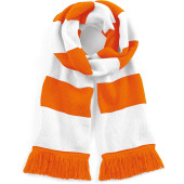 Gestreepte sjaal Stadium Orange / White One Size