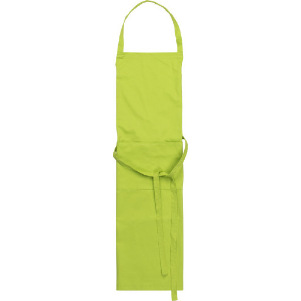 Cotton and polyester (240 gr/m²) apron Luke lime