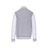College jacket unisex Oxford Grey / White XXL