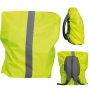 Rain cover for backpacks with reflective strips and elastic drawstring