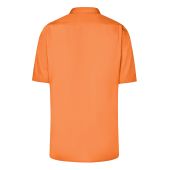 Men's Business Shirt Short-Sleeved - orange - S