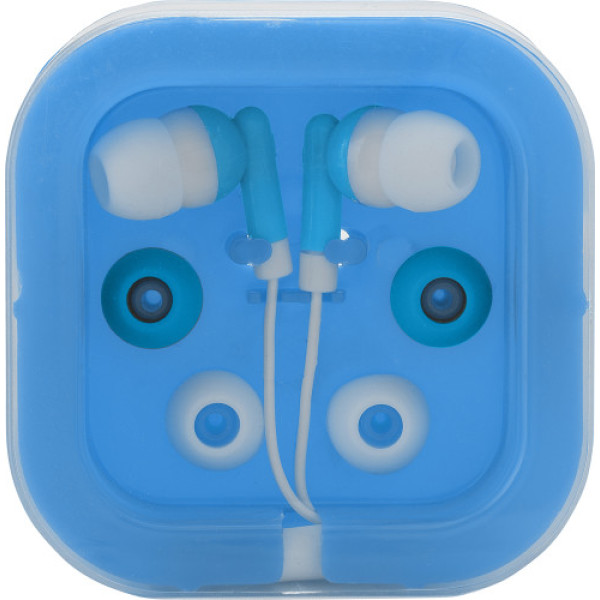 ABS oortelefoontjes lichtblauw