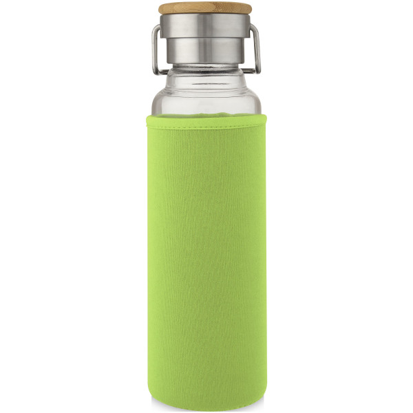 Thor 660 ml glass bottle with neoprene sleeve - Lime