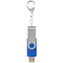 Rotate USB met sleutelhanger - Koningsblauw - 2GB