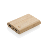 Bamboe 5.000 mAh powerbank, bruin