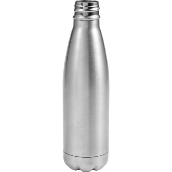 Stainless steel double walled flask Lombok silver