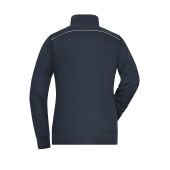 Ladies' Workwear Sweat-Jacket - SOLID - - navy - 4XL