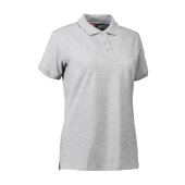 Polo shirt | stretch | women - Grey melange, 2XL