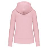 Ecologische damessweater met capuchon Pale Pink XL