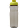 H2O Active® Eco Base 650 ml flip lid sport bottle - Lime/Charcoal