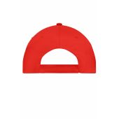 MB001 5 Panel Promo Cap Lightly Laminated - signal-red - one size