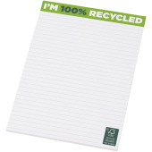 Desk-Mate® A5 notesblok genbrugspapir - Hvid - 25 pages