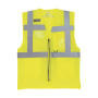 Fluo Open Mesh Executive Waistcoat - Fluo Yellow - 2XL
